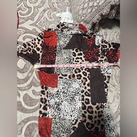 BOOHOO Women's Multicolored Animal Print Polyester Bodysuit One-Piece Size 4 - Picture 10 of 10